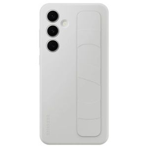 Samsung Coque avec laniere et support pour Galaxy S24 FE - Gris