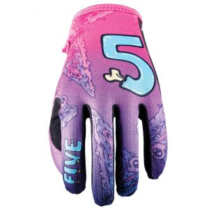 Five Gants cross enfant MXF4 Slice Kid Néon violet- L