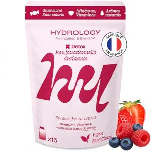 Pastille d’hydratation goût sureau fruits rouges drainante Detox - HYDROLOGY