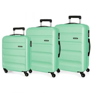 Roll road 55-65-75cm Flex Turquoise Set de valises rigides