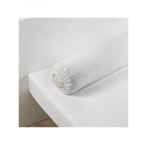 Visiodirect Oreiller Traversin microfibre en polyester 140cm, polochon Blanc avec Protège-Traversin Offert ! -
