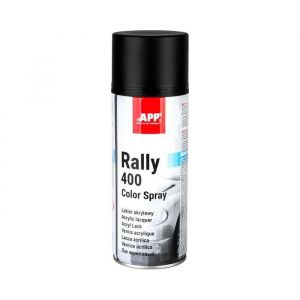 APP Rally 400 Color Spray - Bombe de peinture noir mate | Peinture acrylique en spray | Bombe peinture noir mat pour toutes les surfaces avec une haute couverture | 400 ml