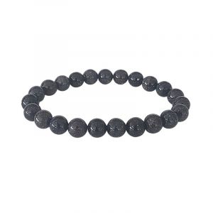 Bracelet opale noire 8 mm