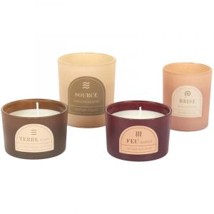 Altobuy - Coffret 4 Bougies Parfum&eacute;es Senteurs Naturelles