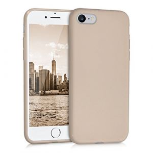 Kwmobile Étui en TPU silicone élégant pour Apple iPhone 7 / 8 en beige mat