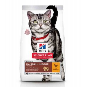 Image de Hill's Croquettes Science Plan Feline Adulte Hairball Indoor Sac 3 kg