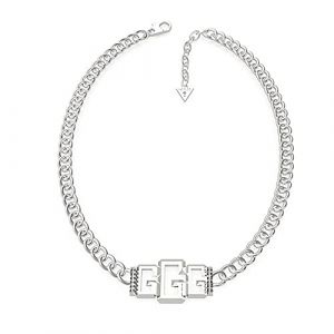 Guess Collier Devinez une chaîne femme petite 3G UBN70009 en acier inoxydable 40 cm. Mousqueton rhodié