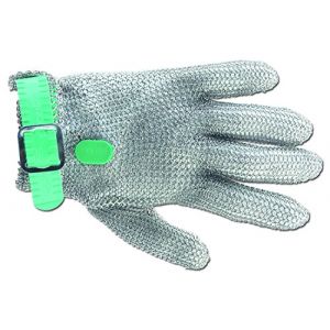 Arcos Gants de protection 615100 acier inoxydable 23 cm ruban vert Taille 1-XS en bo&icirc;te.