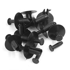 Sourcing map RIVET sourcingmap 10 Pcs 6mm Trou Poussez Plastique Clips Rivet Attachés Autocollants pour BMW