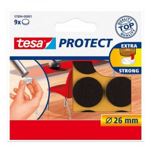 Image de Tesa 578940000101 Rondelle Feutre Anti rayure rond Diamètre 26 mm Marron