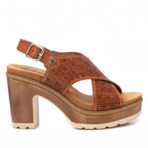 Refresh Sandale Femme Camel - Chaussures confortables et polyvalentes - Mode d&eacute;contract&eacute;e - Mod&egrave;le 17278001