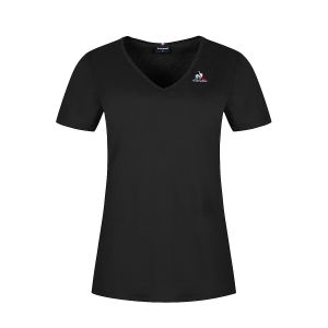 Le Coq Sportif Tee-shirt &agrave; manches courtes femme col v n&deg;1