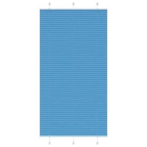 VidaXL Store plissé bleu 110x200 cm largeur du tissu 109,4cm polyester, store plissé de fenêtre, store accordéon, store 4015213