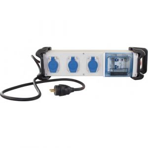 Coffret de chantier Monophas&eacute; 3 prises 2P+T avec cordon d'alimentation EUR'OHM