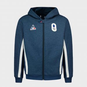 Le Coq Sportif Sweatshirt à capuche zippé enfant EFRO Paris 2024 N°1