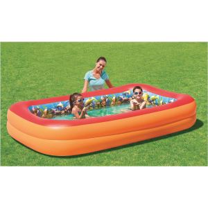 Bestway 54114 - Piscine gonflable avec des lunettes 3D (262 x 175 x 51 cm)