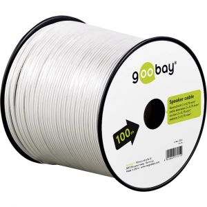 Goobay Câble haut-parleur 67744 2 x 0.75 mm² blanc 10 m