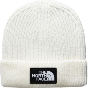 The North Face Logo Box Cuffed, One Size, Blanc