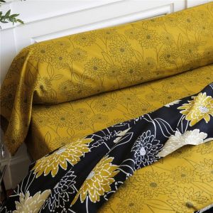 Drap housse coton YELFLOR - ocre