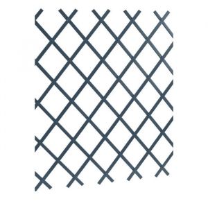 Lams Treillage PVC lisse - 2 x 1 m - Gris