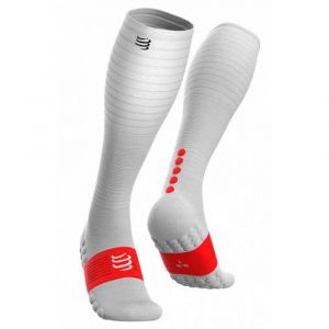 Compressport Chaussettes Full Run EU 35-38 White - White - Taille EU 35-38