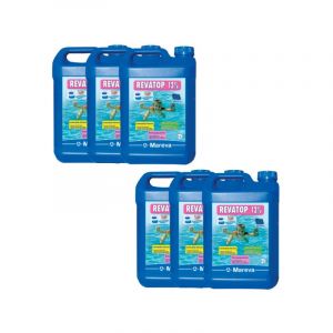Mareva Lot de 6 algicides REVATOP 12 % - 5 L - 000124Ux6