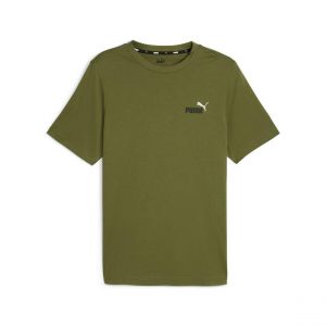 Puma Tee-shirt manche courtes olive ESS+2 en coton