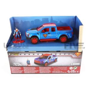 Jada Voiture Miniature de Collection TOYS 1-32 - FORD Raptor F-150 Superman - 2017 - Blue / Red - 33092BL