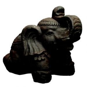 Statue éléphant sacré H.30