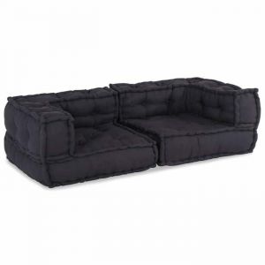 VidaXL Pouf modulaire anthracite 140x70x36 tissu