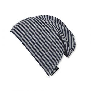 Sterntaler Bonnet Slouch avec motif &agrave; rayures, Age: 12-18 mois, Taille: 49, Bleu (Marine)
