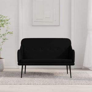 VidaXL Banc Noir 110x76x80 cm Tissu
