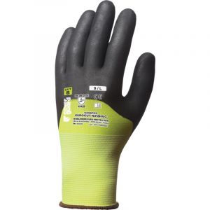 Coverguard Gants anti coupures jaune noir hppe enduit nitrile eurocut N318HVC (Pack de 5) 11 - Jaune / Noir - Jaune / Noir