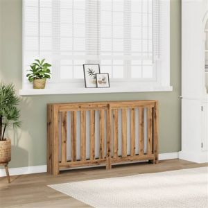 VidaXL Cache-radiateur chêne artisanal 149x20x82 cm bois d'ingénierie, bouchon de radiateur, cache-radiateur haut, radiateur à profil réduit