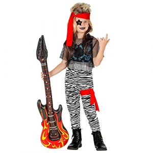 Widmann 08287 Costume STAR DEL ROCK 140 cm / 8-10 Years