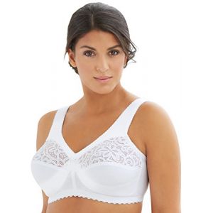 Glamorise Soutien-gorge maintien, Magic Lift Blanc - Taille 100 C;100 D;100 E;100 F;100 G;105 C;105 D;105 E;105 F;105 G;110 C;110 D;110 E;110 F;110 G;115 C;115