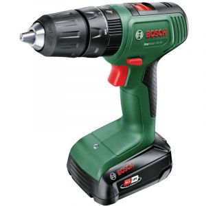 Bosch Perceuse-visseuse &agrave; percussion sans fil Home and Garden 06039D810D 18 V 1.5 Ah Li-Ion + 2 batteries, + chargeur,
