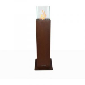 Divina Fire - Cheminée de jardin au bioéthanol cheminée biologique d'extérieur Capri 70 Rouille
