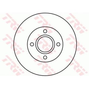 Trw Jeu de 2 disques de frein FORD FOCUS, FORD FIESTA, FORD PUMA, FORD FUSION (161DF4036)