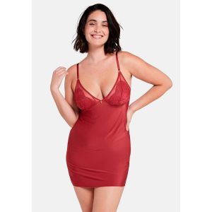 Sans Complexe Nuisette sans armature CHARMANTE Rouge - Taille 38/40;42/44;46/48;50/52