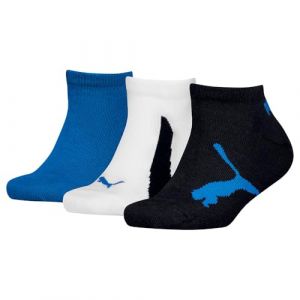 Puma 100000969 Chaussettes de Baskets, Bleu Marine/Blanc/Bleu, 39-42 (Lot de 3) Mixte Enfant