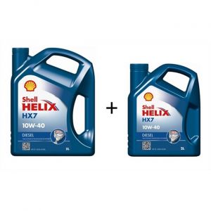 Shell Huile moteur Helix HX7 10W40 Diesel 5 L + 2 L