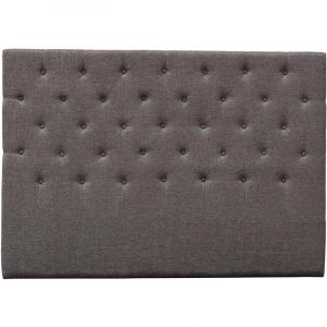 Habitat et Jardin Tête de lit capitonnée -Déco- 169 cm - Taupe - En tissu