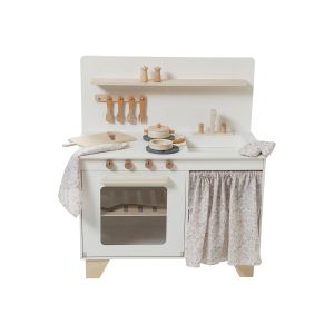 Vertbaudet Cuisinette équipée avec Rideau en Bois Multicolore TU