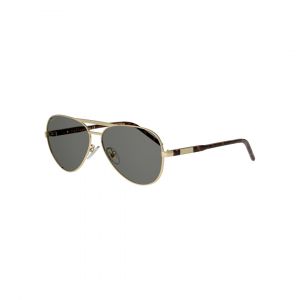 Gucci GG1163S Lunettes de Soleil Homme - Pilote Doré Marron