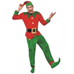1 Déguisement complet adulte homme en lutin du père Noël taille L/XL REF/66566