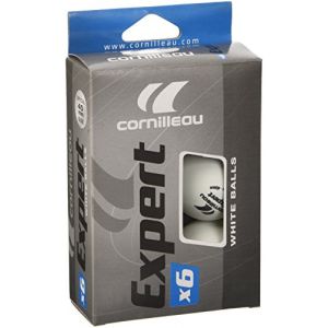 CORNILLEAU Expert Balles de table de tennis - 6 Pièces - Blanc