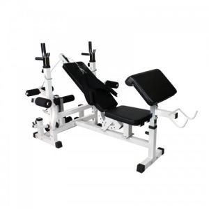 Gorilla Sports GS005 - Banc de musculation universel avec support pour haltère