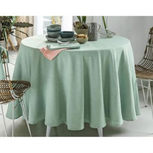 Nappe rectangulaire vert en polyester 150x200