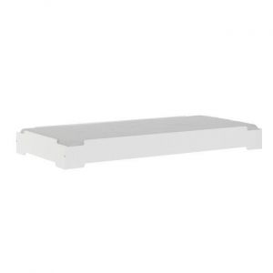 Lit empilable 90x190 cm effet bois blanc